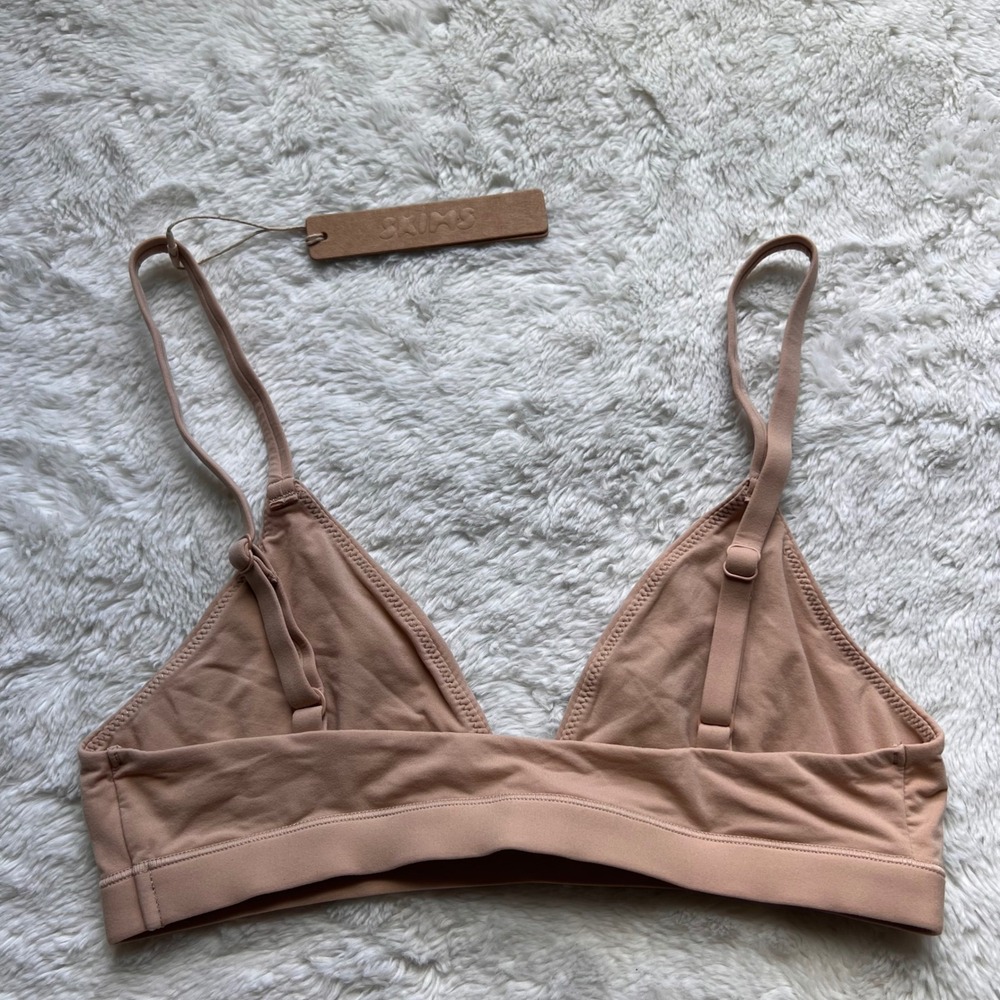SKIMS Fits Everybody Triangle Bralette Clay BR-TRI-2024 Women's Size Small NWT - Picture 5 of 11